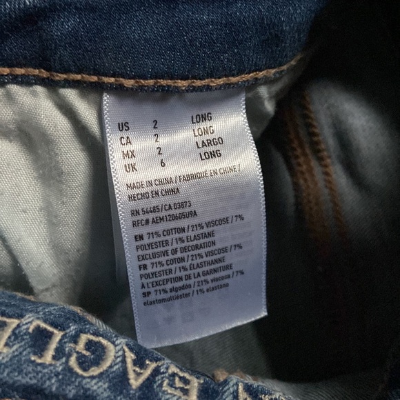 American Eagle AE Next Level Stretch Overalls 2 long - Picture 5 of 9